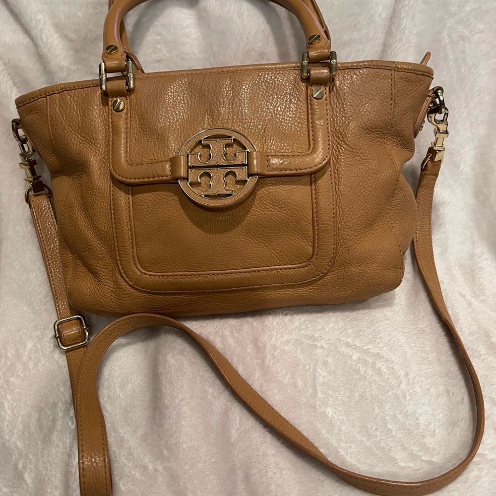 Tory Burch Caramel Leather Hand/Shoulder Bag